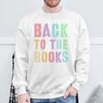 BACK TO THE BOOKS Happy First Day School Future Grads Premium Tri-Blend Sweatshirt Gifts for Old Men