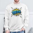 Beer Is My Superpower Comic Book Sweatshirt Gifts for Old Men