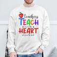 THE BEST TEACHERS TEACH FROM THE HEART NOT BOOK T-SHIRT Men Women Sweatshirt Gifts for Old Men THE BEST TEACHERS TEACH FROM THE HEART NOT BOOK T-SHIRT Men Women Sweatshirt Gifts for Old Men