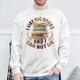 I Like Big Books And I Can Not Lie Book Lovers Reading Sweatshirt Gifts for Old Men