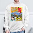 Birthday Boys Shirt Age 5 Superhero Comic Book Theme Party Sweatshirt Gifts for Old Men