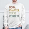 Book Chapter Verse Christian Bible Reformed Theology Sweatshirt Gifts for Old Men Book Chapter Verse Christian Bible Reformed Theology Sweatshirt Gifts for Old Men