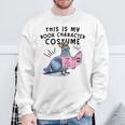 This Is My Book Character Costume Pigeon Kids Reading Sweatshirt Gifts for Old Men