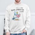 This Is My Book Character Costume I Pigeon Reading Tee Sweatshirt Gifts for Old Men