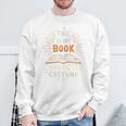 This Is My Book Character Costume Premium Tri-Blend Sweatshirt Gifts for Old Men