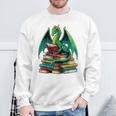 Book Dragon Reading Books Sweatshirt Gifts for Old Men Book Dragon Reading Books Sweatshirt Gifts for Old Men