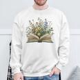 Book Flowers Reading Book Lover Sweatshirt Gifts for Old Men Book Flowers Reading Book Lover Sweatshirt Gifts for Old Men