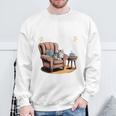 Book Lovers Cats Sweatshirt Gifts for Old Men Book Lovers Cats Sweatshirt Gifts for Old Men