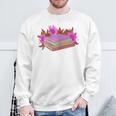 Book Lovers Wildflowers Book Reading Shirt Cute Teacher For Women Sweatshirt Gifts for Old Men