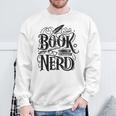 Book Nerd Books Reading Bookworm Bibliophile Sweatshirt Gifts for Old Men