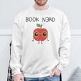 Book Nerd Teacher Apple Backwards E For Men Women Kids Sweatshirt Gifts for Old Men
