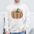 Book Pumpkin Autumn Halloween Literary Readers Sweatshirt Gifts for Old Men