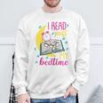 Book Reading I Read Past My Bedtime Raglan Baseball Tee Sweatshirt Gifts for Old Men