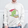Bookasaurus T-Rex Reading Dinosaur Book PunShirt Sweatshirt Gifts for Old Men
