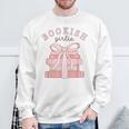 Bookish Girlie Coquette Bow Book Lover Pink Feminine Reader Sweatshirt Gifts for Old Men