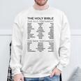 The Books Of The Bible Old And New Testament Complete List Sweatshirt Gifts for Old Men