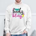 Books And Bling Sweatshirt Gifts for Old Men Books And Bling Sweatshirt Gifts for Old Men