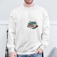 I Like Books More Than People Book Lovers Bookworms Sweatshirt Gifts for Old Men