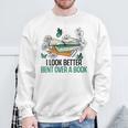 I Like My Books Spicy And My Coffee Icy Introvert Bookworm Sweatshirt Gifts for Old Men