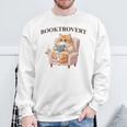 BOOKTROVERT Cute Cat With Tea Cozy Sweater And Book Sweatshirt Gifts for Old Men BOOKTROVERT Cute Cat With Tea Cozy Sweater And Book Sweatshirt Gifts for Old Men