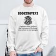 Booktrovert Definition Book Lover Bookworm Bookish Reading Sweatshirt Gifts for Old Men