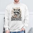 Booktrovert Raccoon Reading And Coffee For Book Lover Sweatshirt Gifts for Old Men
