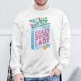Bookworm Avid Reader Book Reading Nerd Crazy Book Lady Raglan Baseball Tee Sweatshirt Gifts for Old Men