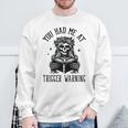 Buy Me Books And Tell Me To STFUATTDLAGG Outfits Spicy Smutty Book Reader You Had Me At Trigger Warning Sweatshirt Gifts for Old Men Buy Me Books And Tell Me To STFUATTDLAGG Outfits Spicy Smutty Book Reader You Had Me At Trigger Warning Sweatshirt Gifts for Old Men