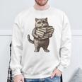 Cat Book Lover Reading Men Women Kids Sweatshirt Gifts for Old Men