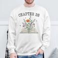 Chapter 28 Book Lovers & Readers 28th Birthday Wildflowers Sweatshirt Gifts for Old Men