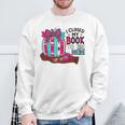 I Closed My Book To Be Here Fall Pumpkin Sweatshirt Gifts for Old Men