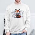 I Closed My Book Book Reader Cute Fox Book Lover Comfort Colors Crop Top Sweatshirt Gifts for Old Men