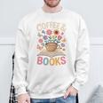 Coffee & Books Lover Wildflowers Boho Aesthetic Premium Tri-Blend Sweatshirt Gifts for Old Men