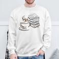 Coffee And Books Lover Bookworm Reading Library Fan Sweatshirt Gifts for Old Men