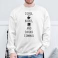 Coffee Books And Oxford Commas Reading T-Shirt Sweatshirt Gifts for Old Men