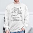 Coloring Book Style Blank Merry Christmas Tree Reindeer Sweatshirt Gifts for Old Men Coloring Book Style Blank Merry Christmas Tree Reindeer Sweatshirt Gifts for Old Men