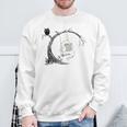 Cute Ghost Swinging Reading Book Halloween Ghost Costume Sweatshirt Gifts for Old Men Cute Ghost Swinging Reading Book Halloween Ghost Costume Sweatshirt Gifts for Old Men