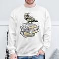 Dark Academia Aesthetic Raven Crow On Old Vintage Books Sweatshirt Gifts for Old Men Dark Academia Aesthetic Raven Crow On Old Vintage Books Sweatshirt Gifts for Old Men