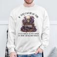 Dark Romance Merch I Put Down My Book Lover Spicy Skeleton Sweatshirt Gifts for Old Men