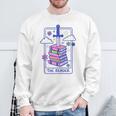 Dark Romance Reader Retro 90s Style Bookish Spicy Book Lover Sweatshirt Gifts for Old Men