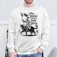 Defend Your Local Public Library Cat Knight Book Lover Sweatshirt Gifts for Old Men