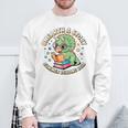 Dino Reading Books Unearth a Story Summer Reading Dinosaur Sweatshirt Gifts for Old Men