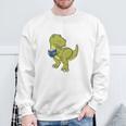 Dinosaur Book LoverRex Sad Arms Too Short To Reader Premium Tri-Blend Sweatshirt Gifts for Old Men