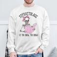 Dirty Romance Skeleton Reading Smut Smutty Book STFUATTDLAGG Sweatshirt Gifts for Old Men