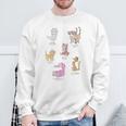 Disney Mickey And Friends Cat Names And Breeds Textbook Sweatshirt Gifts for Old Men