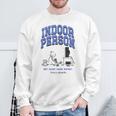 DOAWK Indoor Person Eat Sleep Game Repeat Book Series Sweatshirt Gifts for Old Men