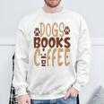 Dogs Books Coffee Lover Sweatshirt Gifts for Old Men Dogs Books Coffee Lover Sweatshirt Gifts for Old Men