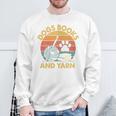 Dogs Books And Yarn Crocheting Retro Sweatshirt Gifts for Old Men Dogs Books And Yarn Crocheting Retro Sweatshirt Gifts for Old Men