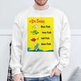 Dr Seuss One Fish Two Fish Book Cover Sweatshirt Gifts for Old Men Dr Seuss One Fish Two Fish Book Cover Sweatshirt Gifts for Old Men
