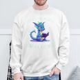Dragon Reading Book Lover Leave Me Alone I'm Reading Sweatshirt Gifts for Old Men